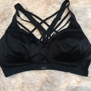 Black strappy Victoria secret sports bra